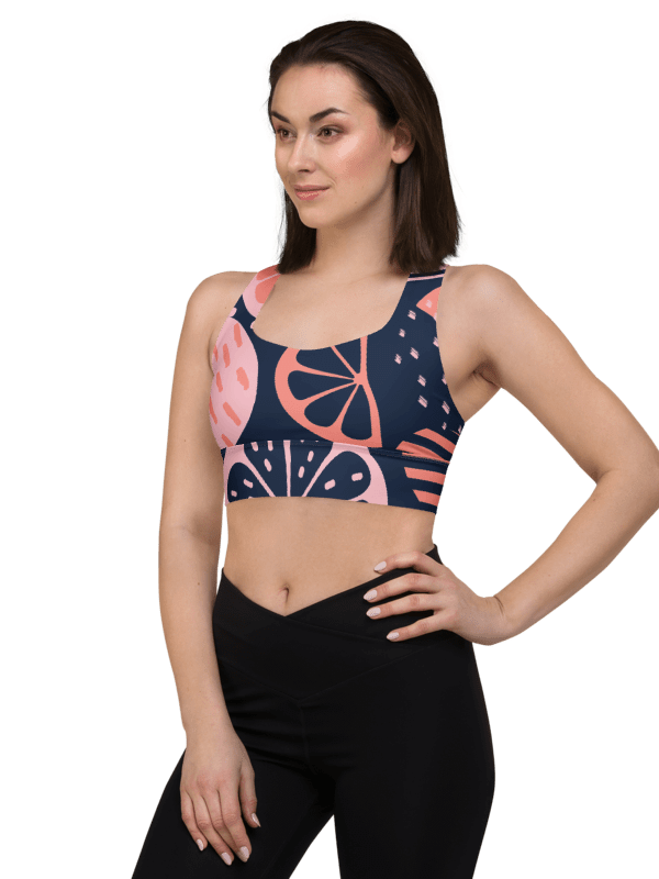 Pink Citrus Slice All-Over Sports Bra product image (1)