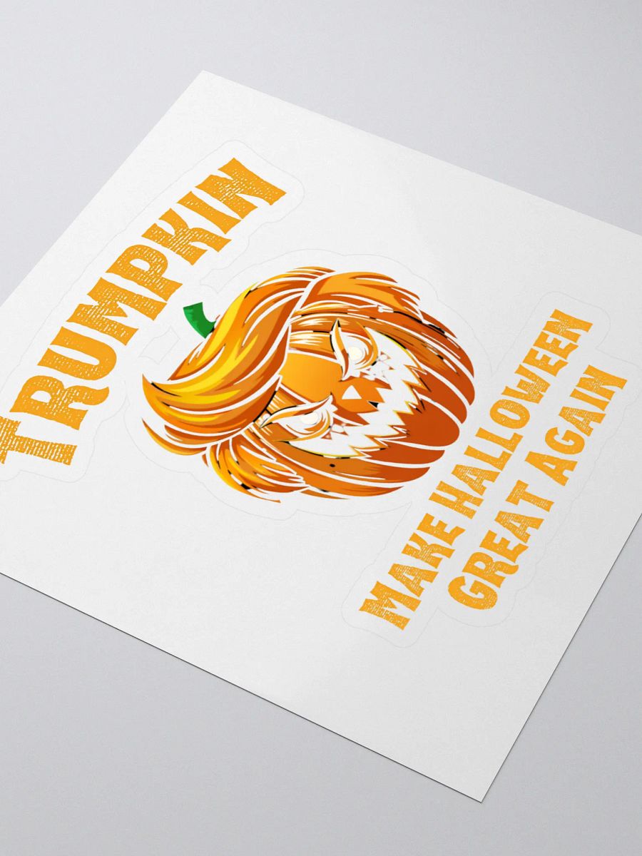 Trumpkin Make Halloween Great Again Funny Political Pumpkin Sticker product image (2)