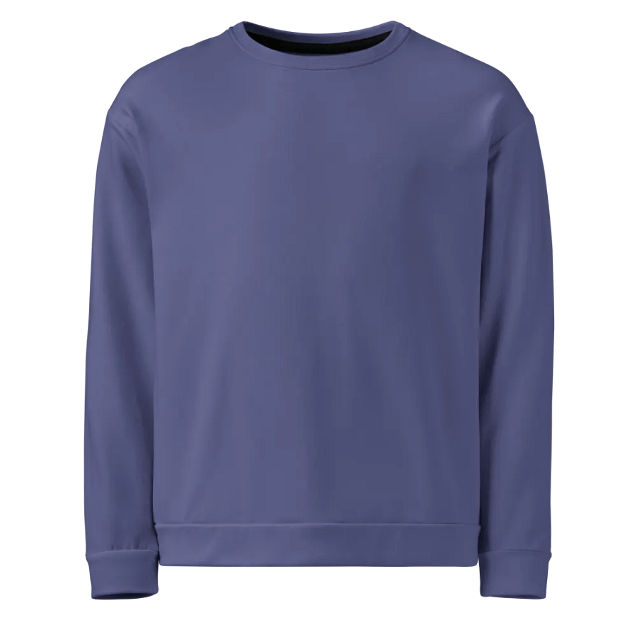 Plain Dark Purple Soft Summer Unisex Recycled Polyester Heavyweight Premium Sweatshirt by Treasure Pie product image (1)