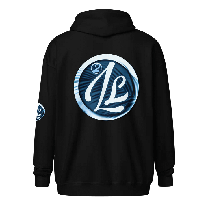 Aqua Essence Palm Leaf Logo Zip Hoodie product image (2)
