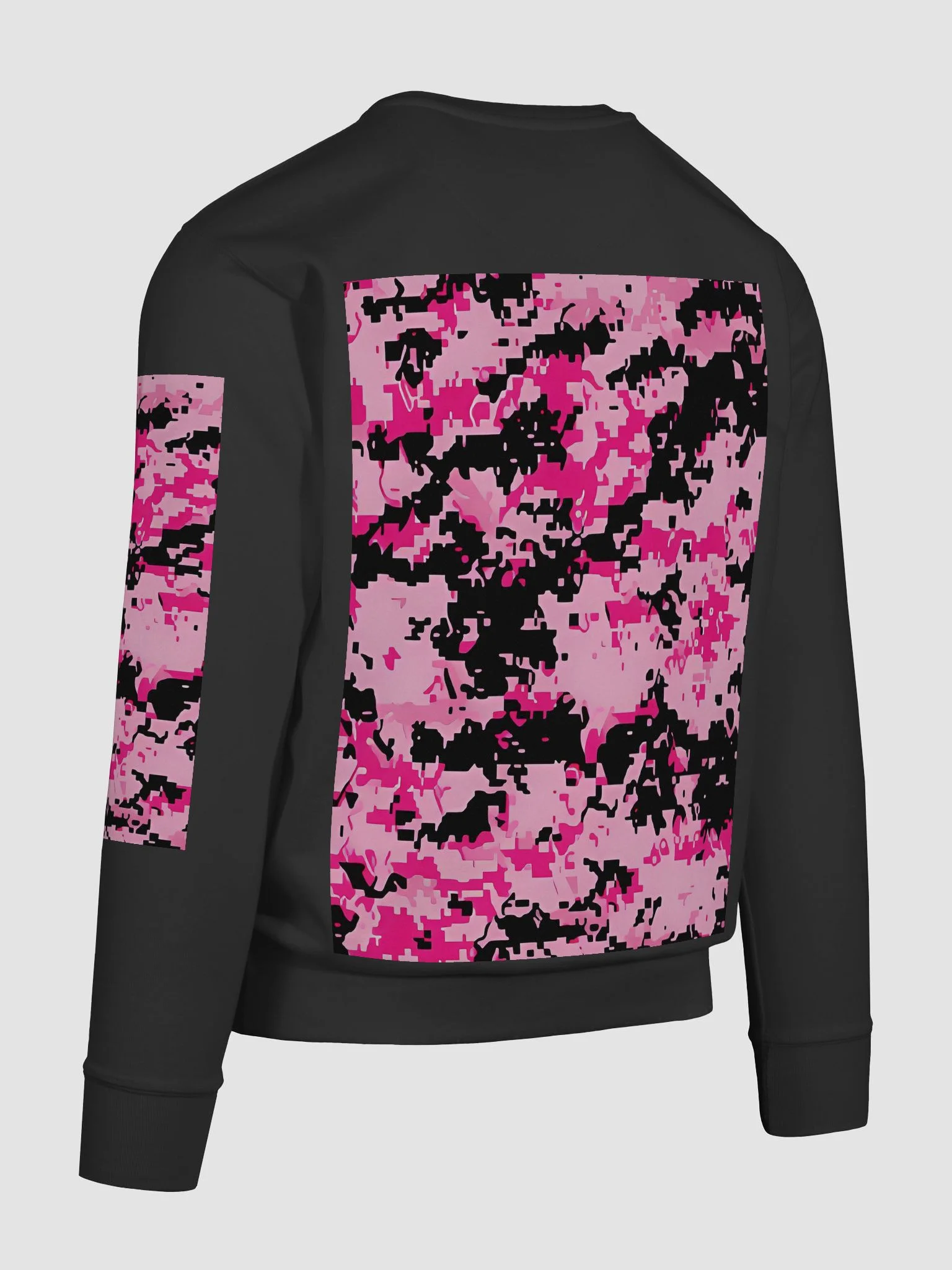Pixelated Pink Camo Sweatshirt product image (12)