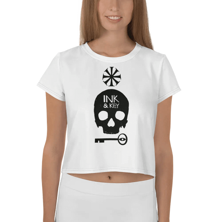 Ink & Key Monochrome Crop Tee product image (1)