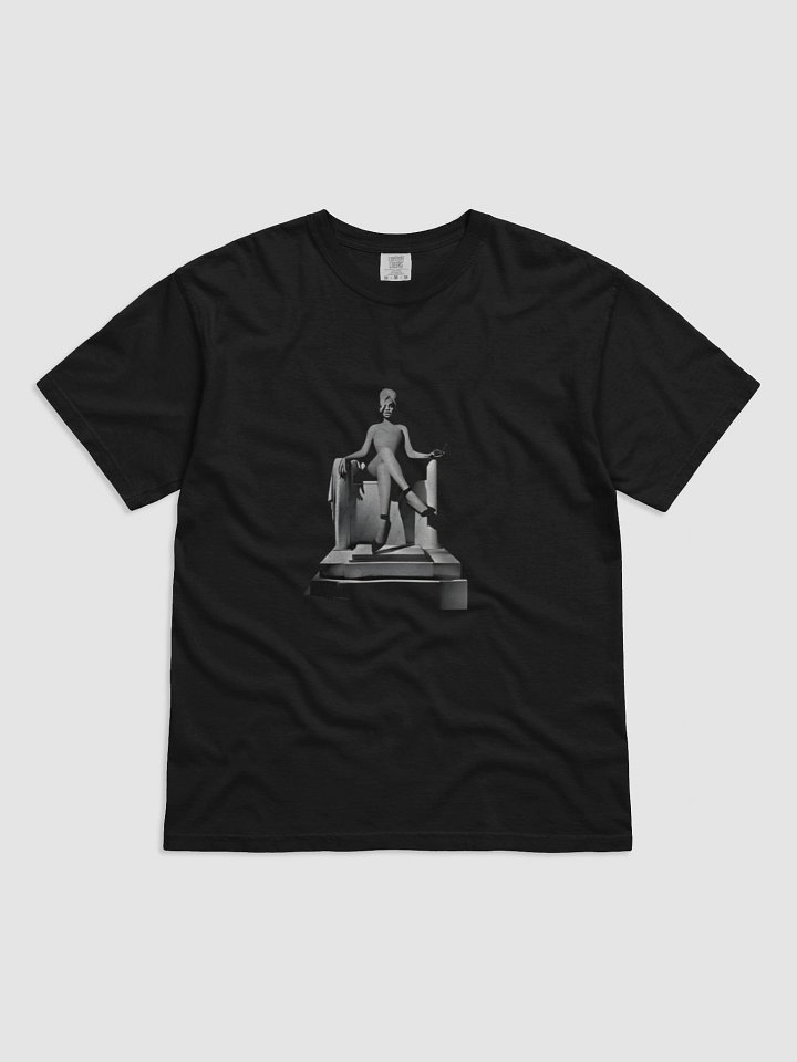 Throne Seated Monochrome Statue T-Shirt product image (1)