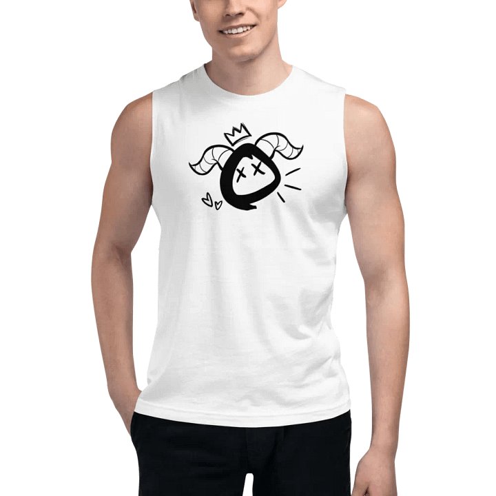 White Horny Mascot Muscle Tank product image (1)
