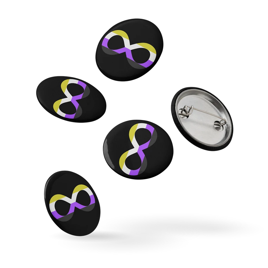 Non-Binary Autistic Infinity Pin Set product image (5)