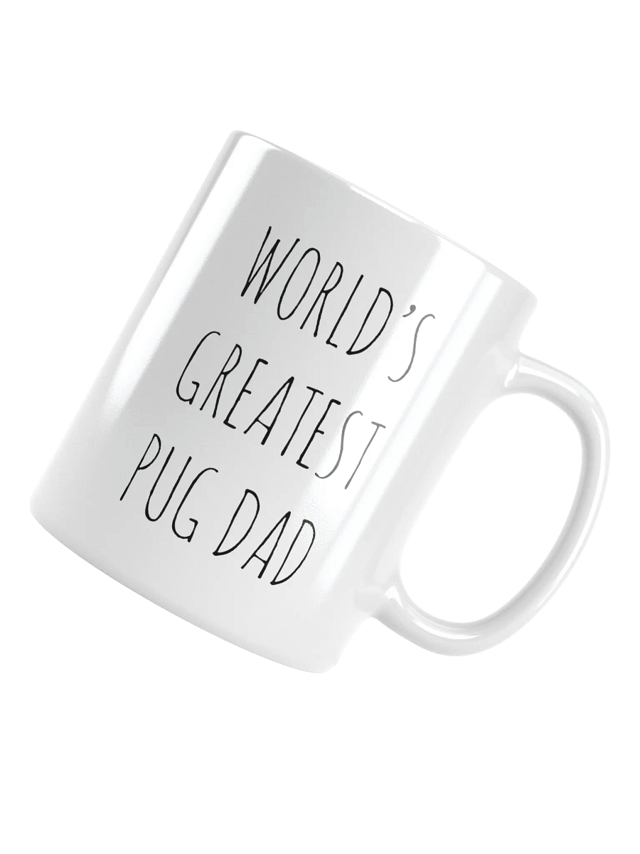 World's Greatest Pug Dad Minimalist Rustic Chic Mug product image (1)
