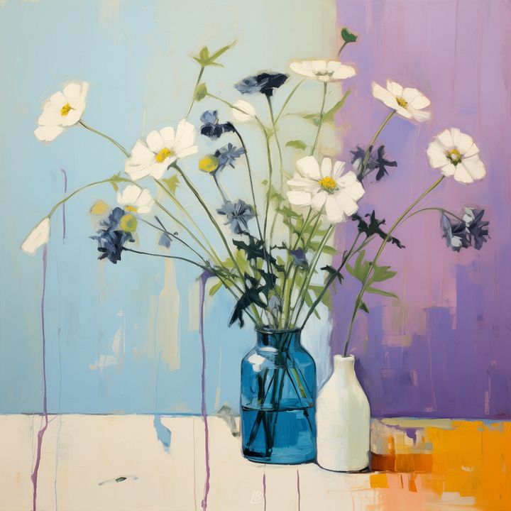 Art2401-60 Vase Flowers Still Life - Digital Download product image (1)