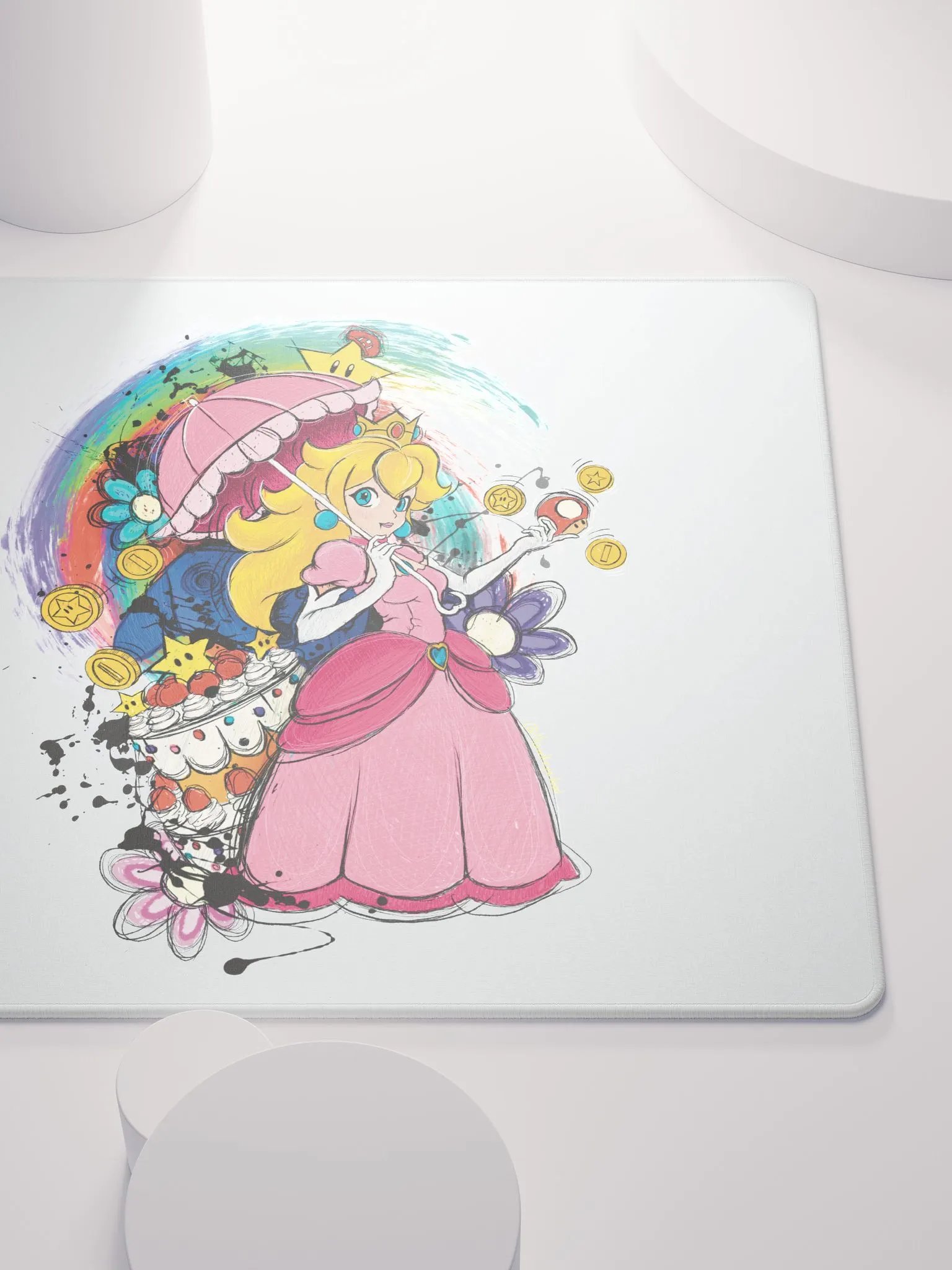 Princess Peach by StephyJ Gaming Mouse Pad product image (9)