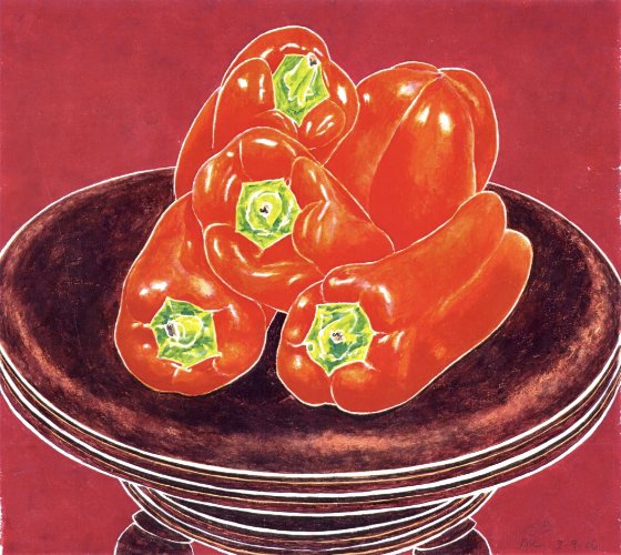 Red Peppers Piano Stool 03.09.86 Print product image (1)