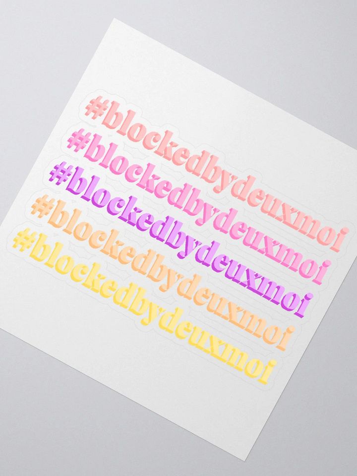 Blocked By DM Sticker - Multi product image (2)