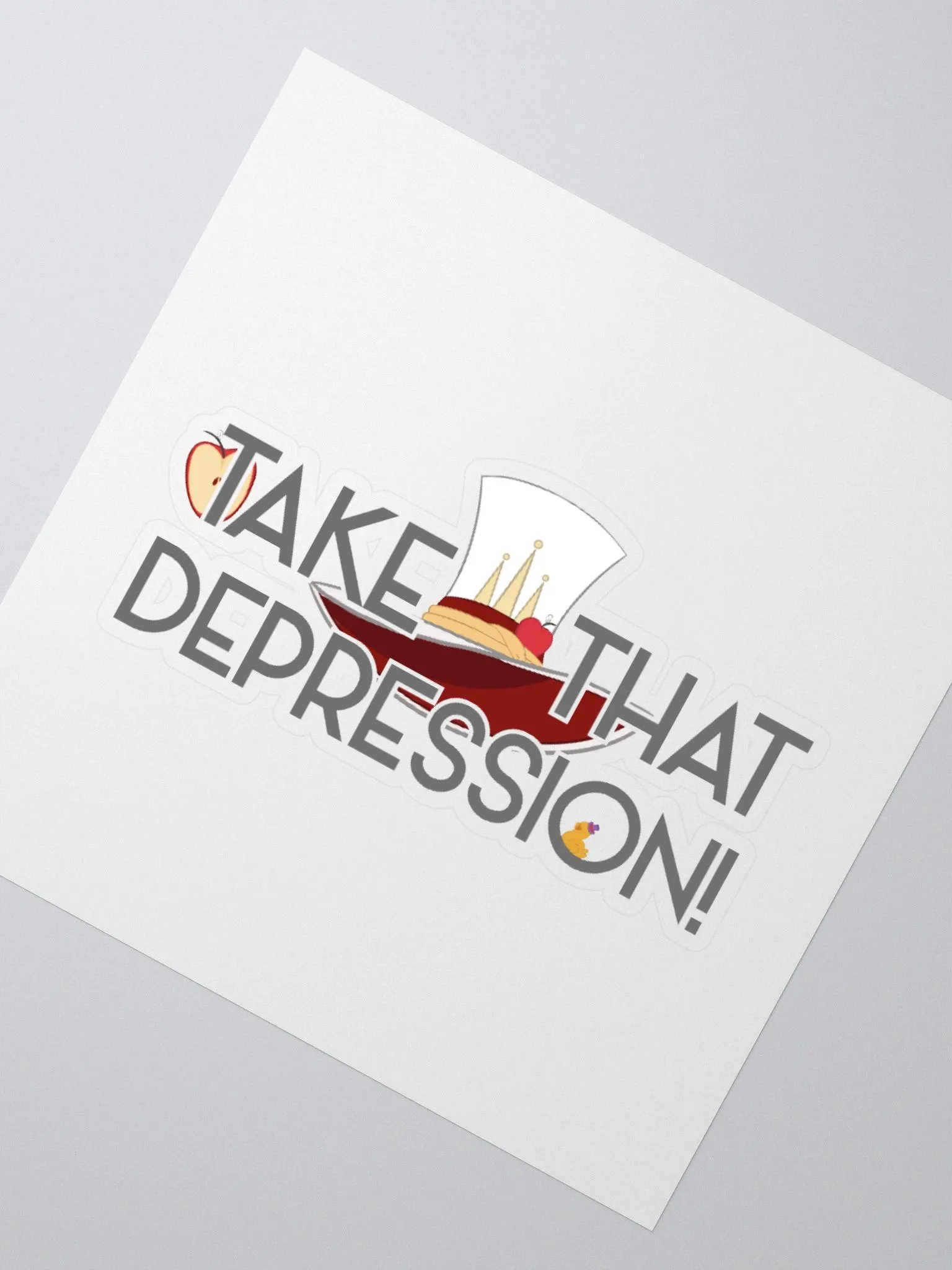 Take That, Depression Sticker | Hazbin Hotel Lucifer-Inspired product image (4)