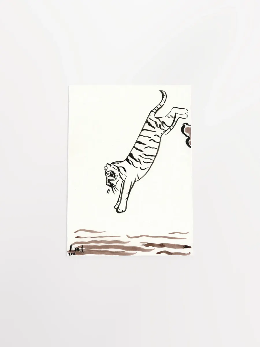 Jumping Tiger Art Print product image (12)