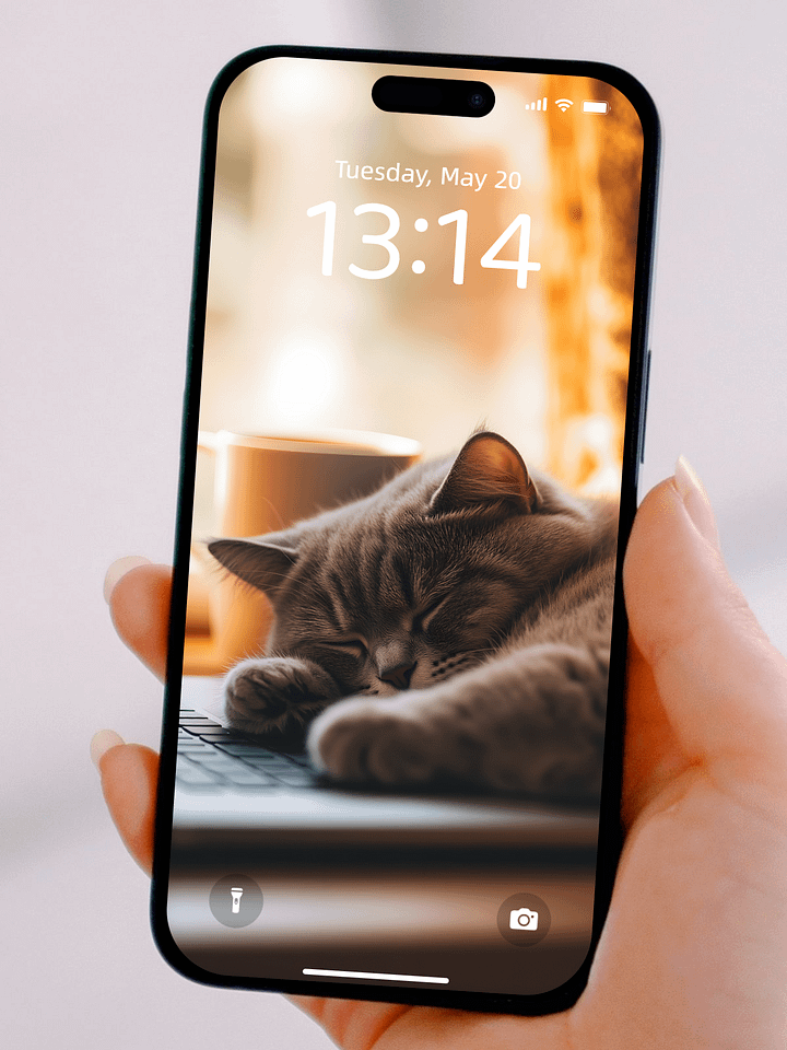 Healing British Shorthair Cat Sleep Wallpapers: Buy 1 Get 3 Free, Total 4 4K HD Wallpapers to Bring Warmth and Tranquility to Your Phone Screen product image (2)