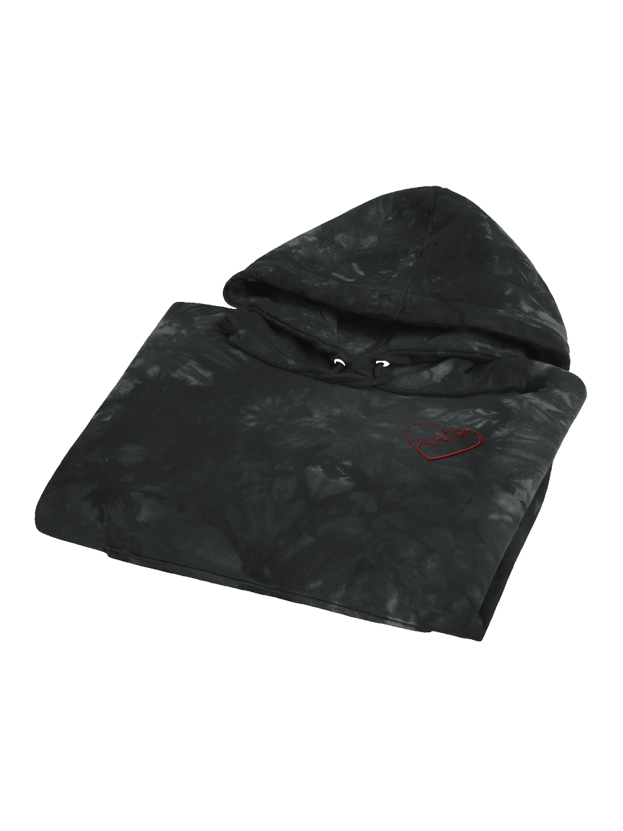 tie dye broken heart hoodie product image (4)