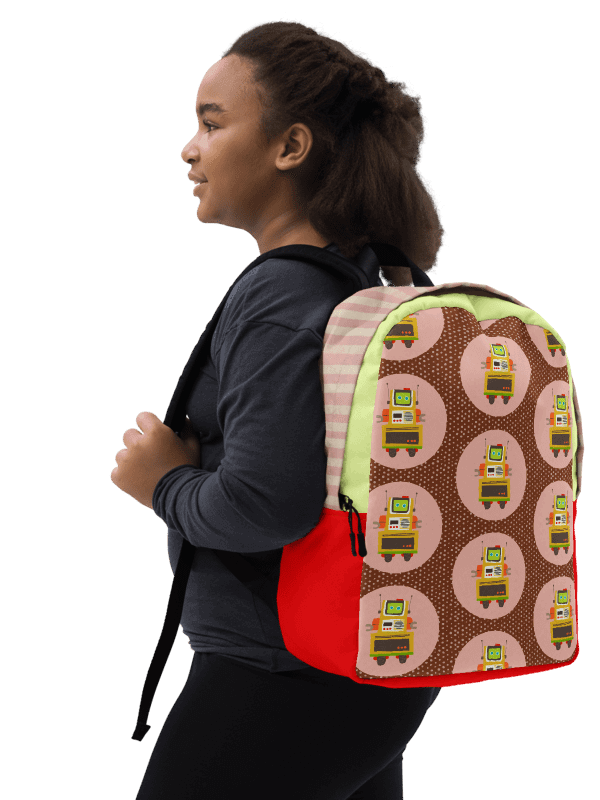 Bungalow the Atomic Robot - Backpack Yellow and Pink Stripes product image (7)