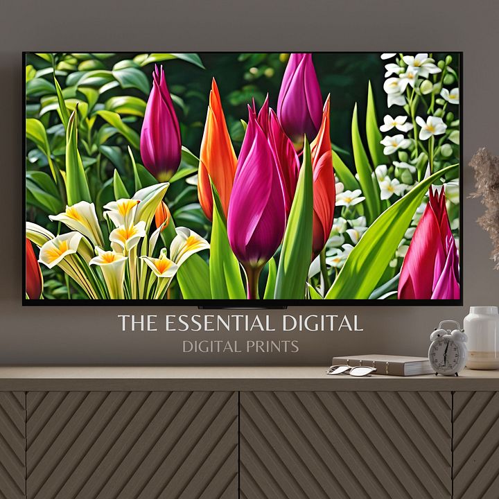 Flower Power TV Frame Art product image (1)
