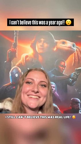 I can’t believe A YEAR AGO I got to play Star Wars Outlaws for the first time and meet so many amazing creators and people! S...