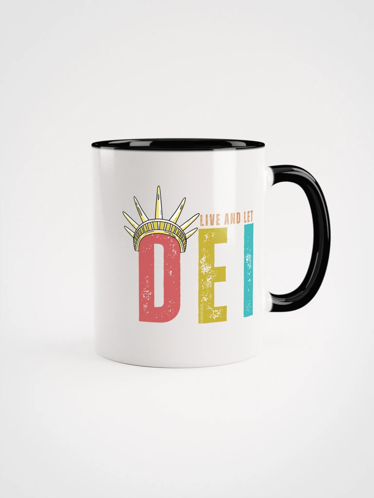 Live and Let DEI © Statue of Liberty Mug Bright - Being Liberal product image (1)