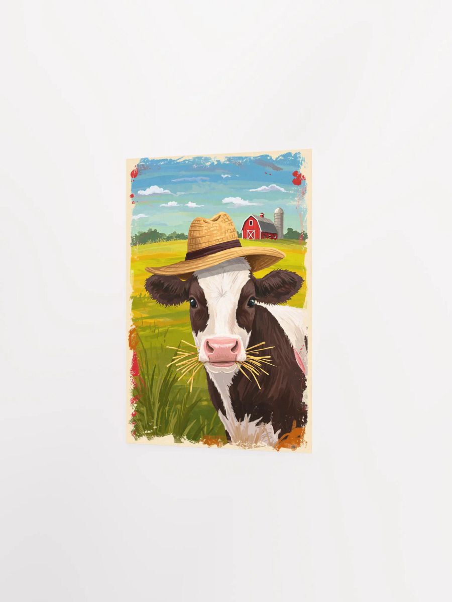 Farmer Cow Hay Day Poster product image (6)