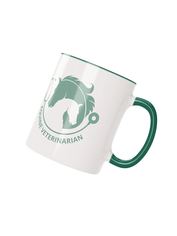 "Equine veterinarian" Ceramic Mug with color inside product image (2)