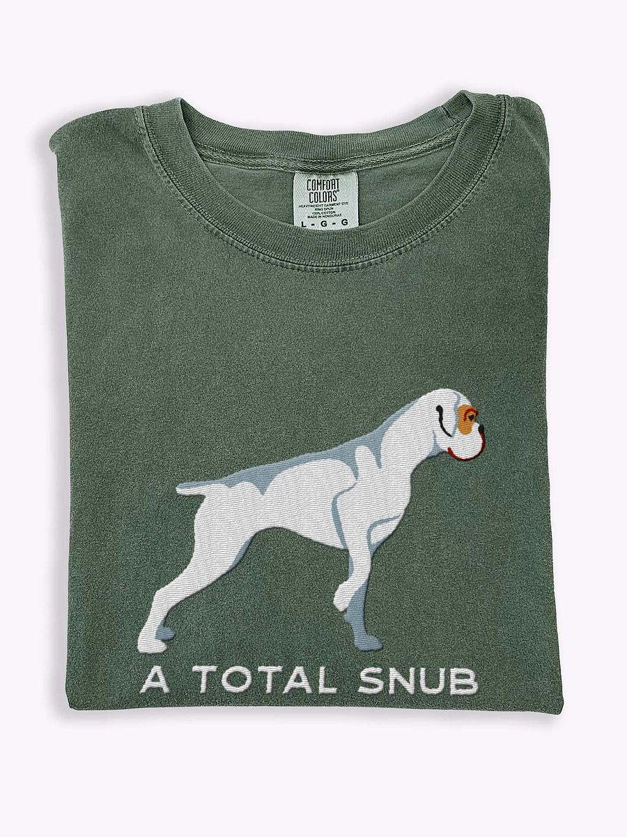 A Total Snub T-Shirt(Embroidered) of a Boxer(White) product image (1)