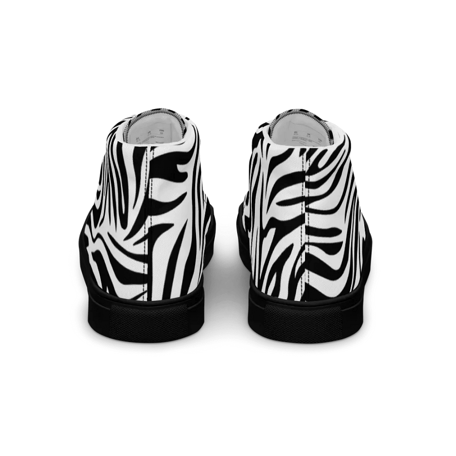 Zebra Dreams High Top Canvas Shoes product image (5)