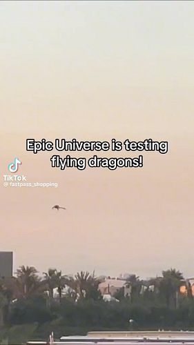 Epic Universe testing flying dragons.