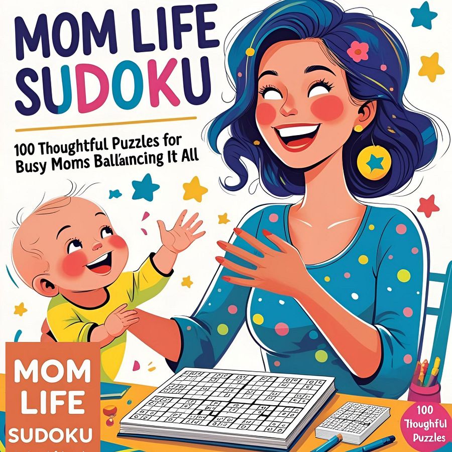 Mom Life Sudoku - 100 Thoughtful Puzzles for Busy Moms Balancing It All product image (1)