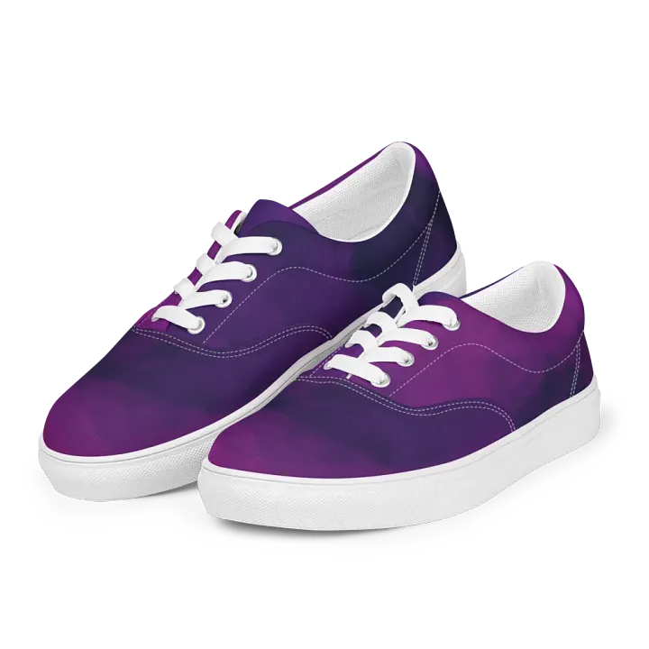 Ethereal Purple Swirl Women's Canvas Shoes product image (1)