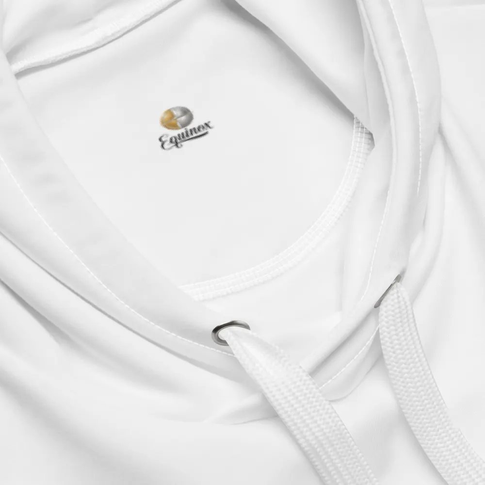 Equinox Recycled Unisex Hoodie with Balance Design - White product image (4)