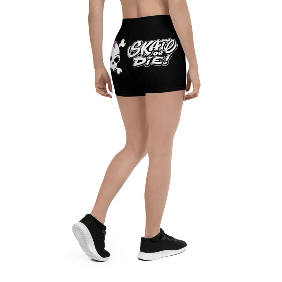 Skate Or Die! Bike Shorts (Black) product image (3)