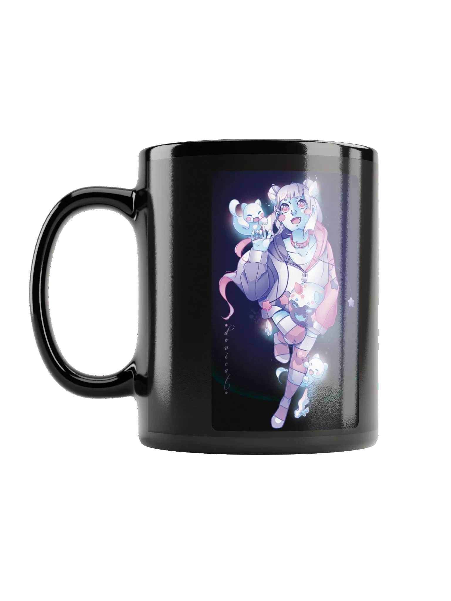 Mug • CandiCat Ghost Girl & Ghost Cats • 2025 product image (11)