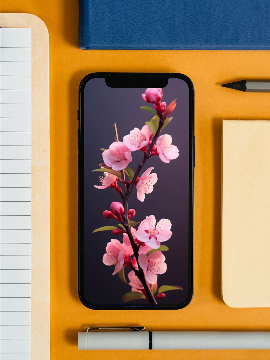 Cherry Blossom | Modern & Minimal | Phone Wallpaper product image (9)
