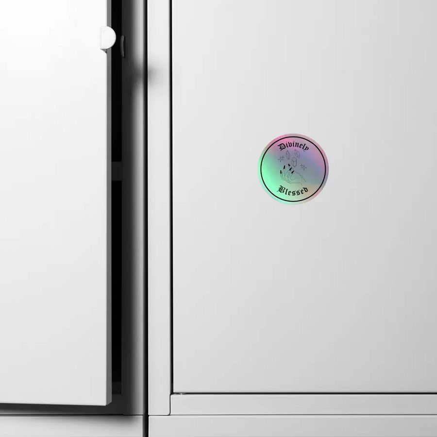 Divinely Blessed Holographic Sticker product image (6)