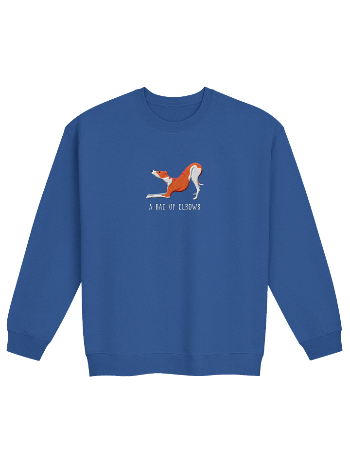 A Bag of Elbows Sweatshirt (Embroidered) of an Italian Greyhound(Red & White) product image (13)