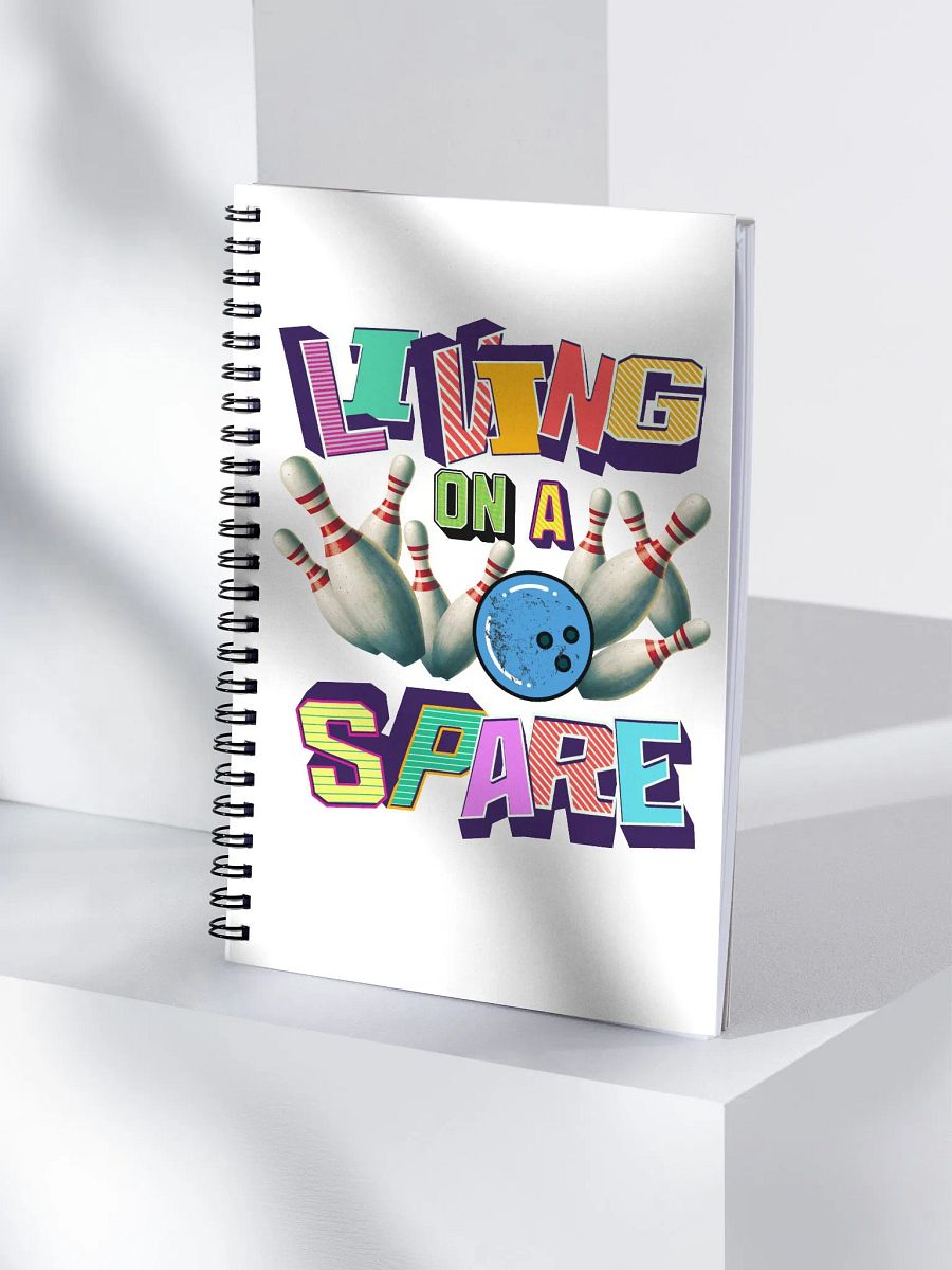 Living On A Spare Retro Bowling Spiral Notebook product image (3)