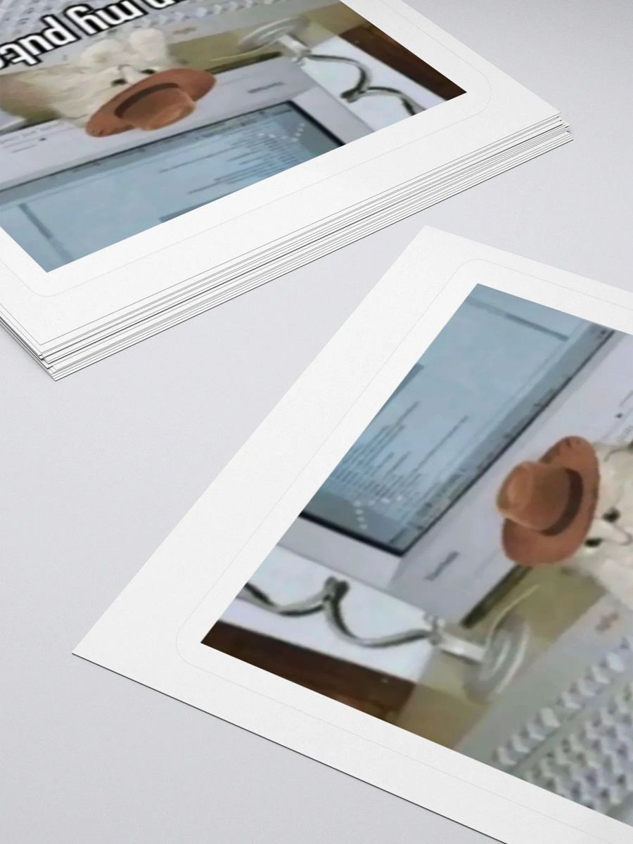 "on my puter" Sticker product image (10)