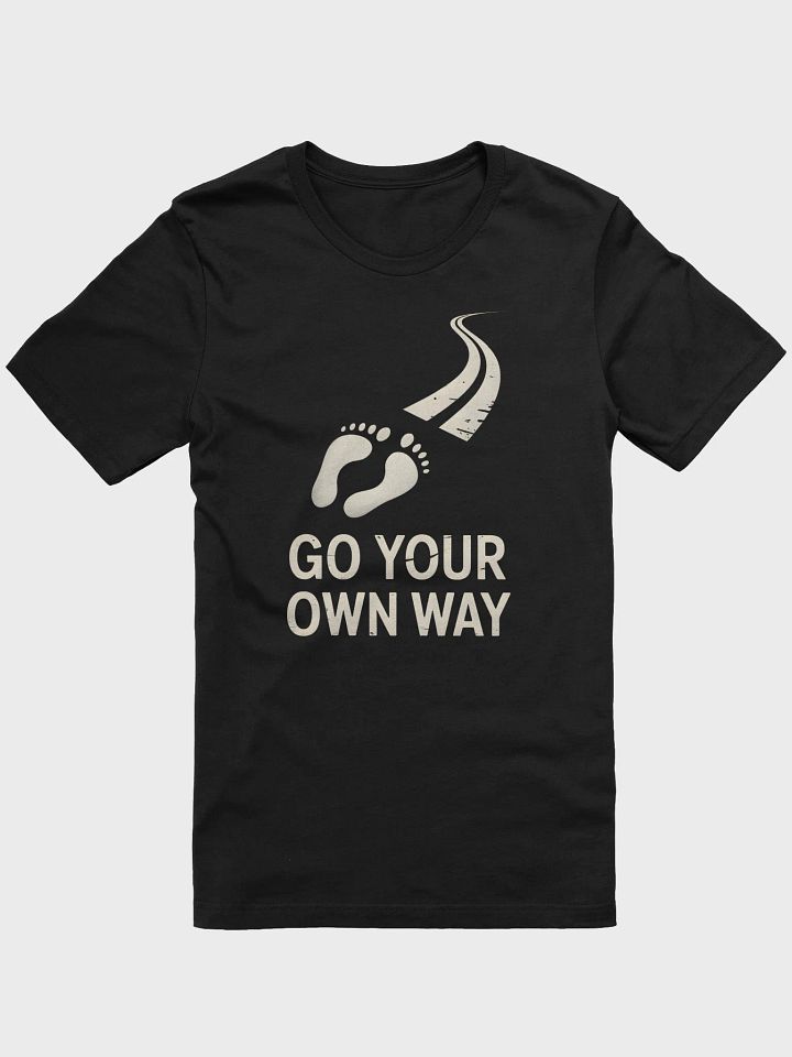 Go Your Own Way Graphic Tee | Footprint & Path Design T-Shirt product image (1)