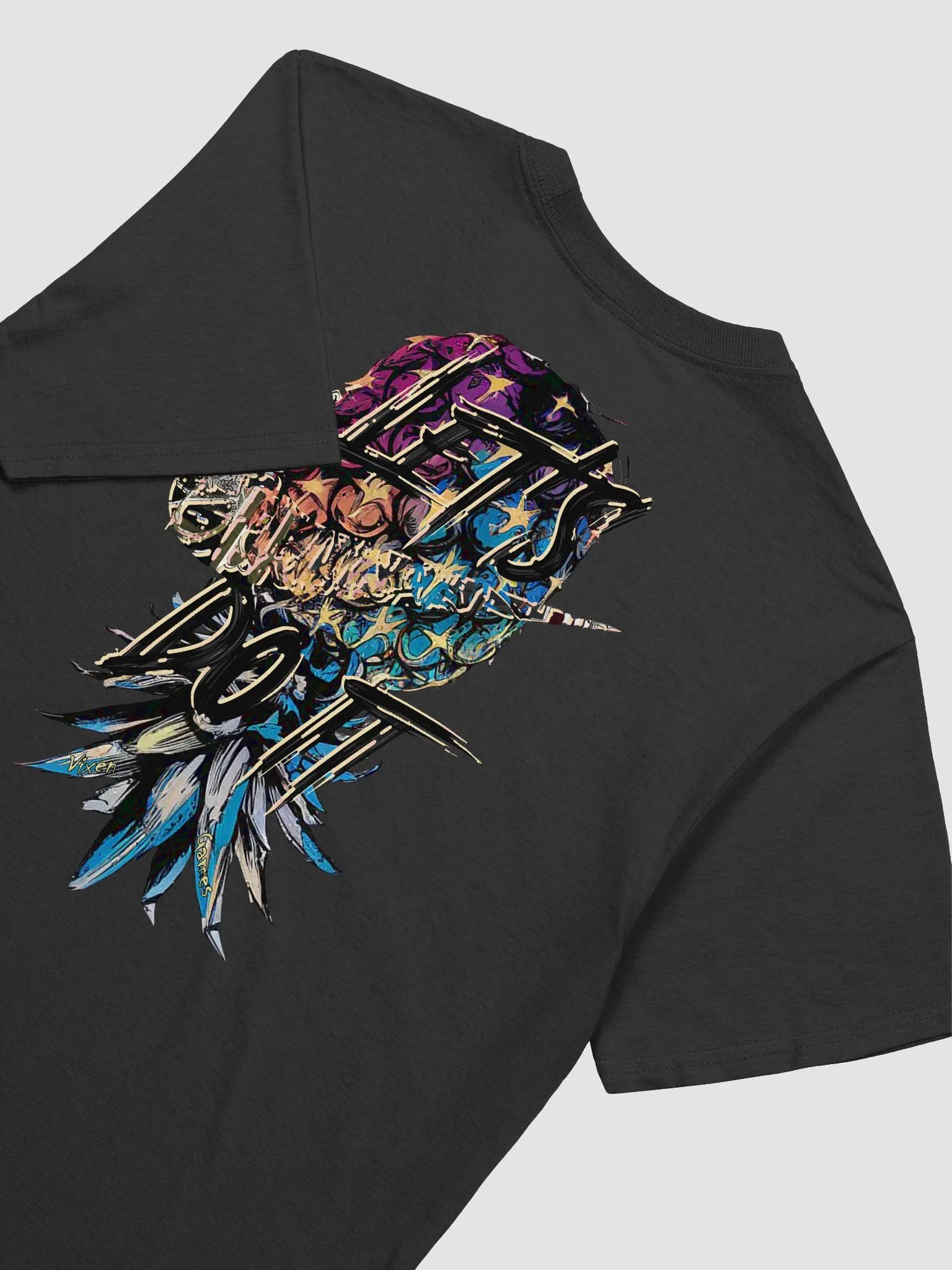 Let's Do It Swoosh Graffity Styled Upside-Down Pineapple Back Print Tee product image (27)