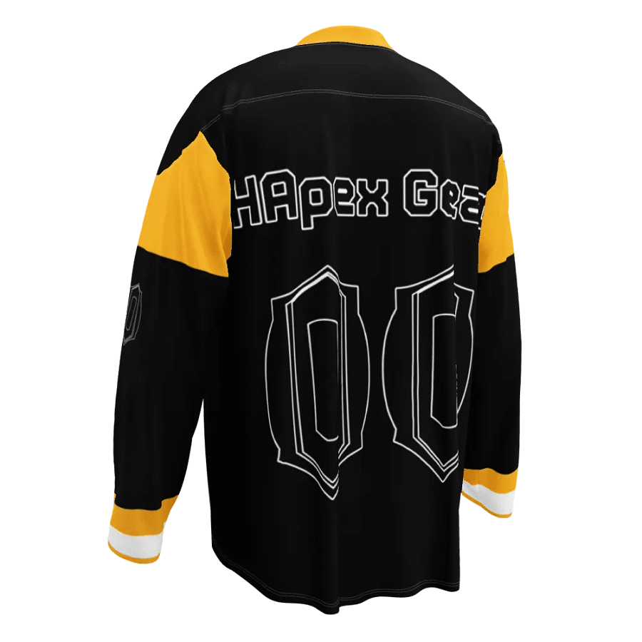 Recycled Hockey Fan Jersey - Black - Black HApex Gear Black Logo product image (4)