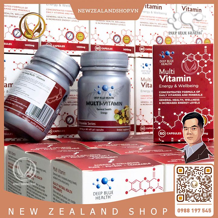 Viên uống bổ sung vitamin khoáng chất Deep Blue Health Multi-Vitamin 60 viên product image (2)
