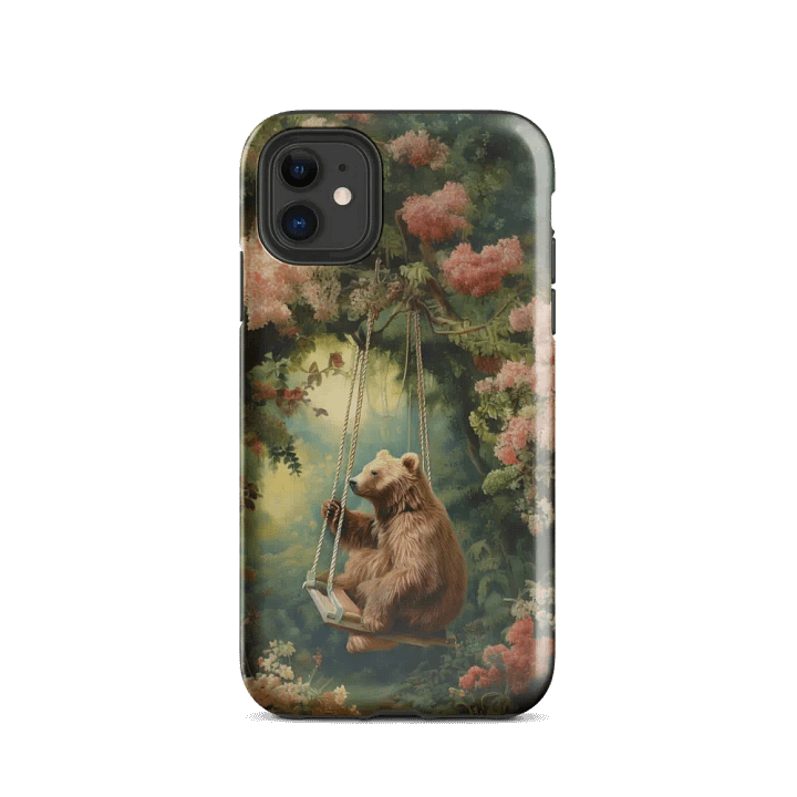 Bear on a Swing Tough Case for iPhone product image (24)