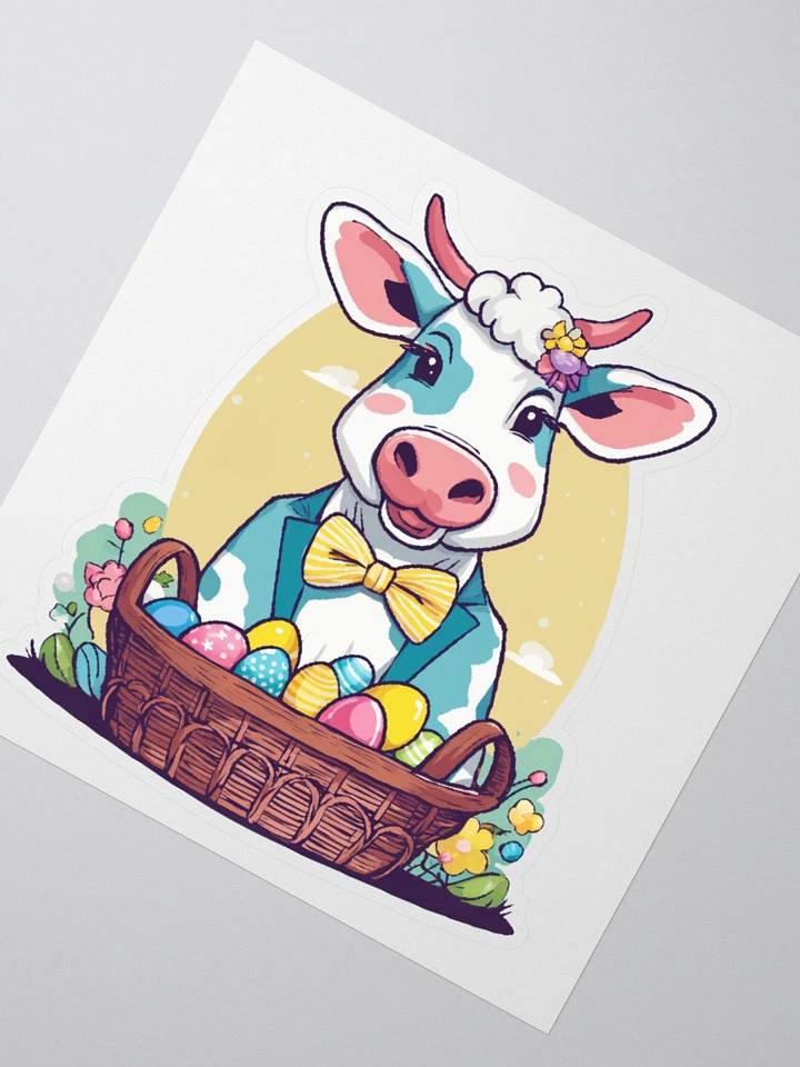Easter Cow Sticker product image (2)