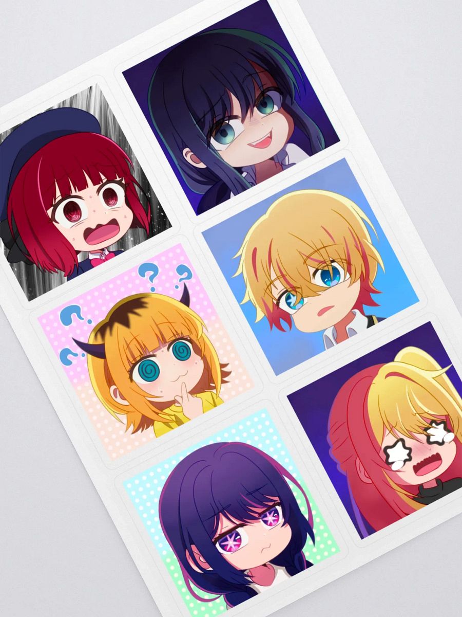 Emote oshi no ko Sticker Sheet product image (1)