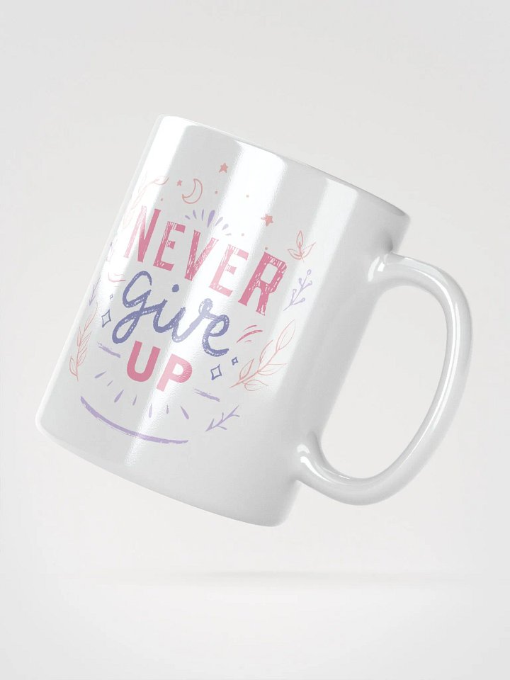 Never Give Up Floral Mug product image (2)