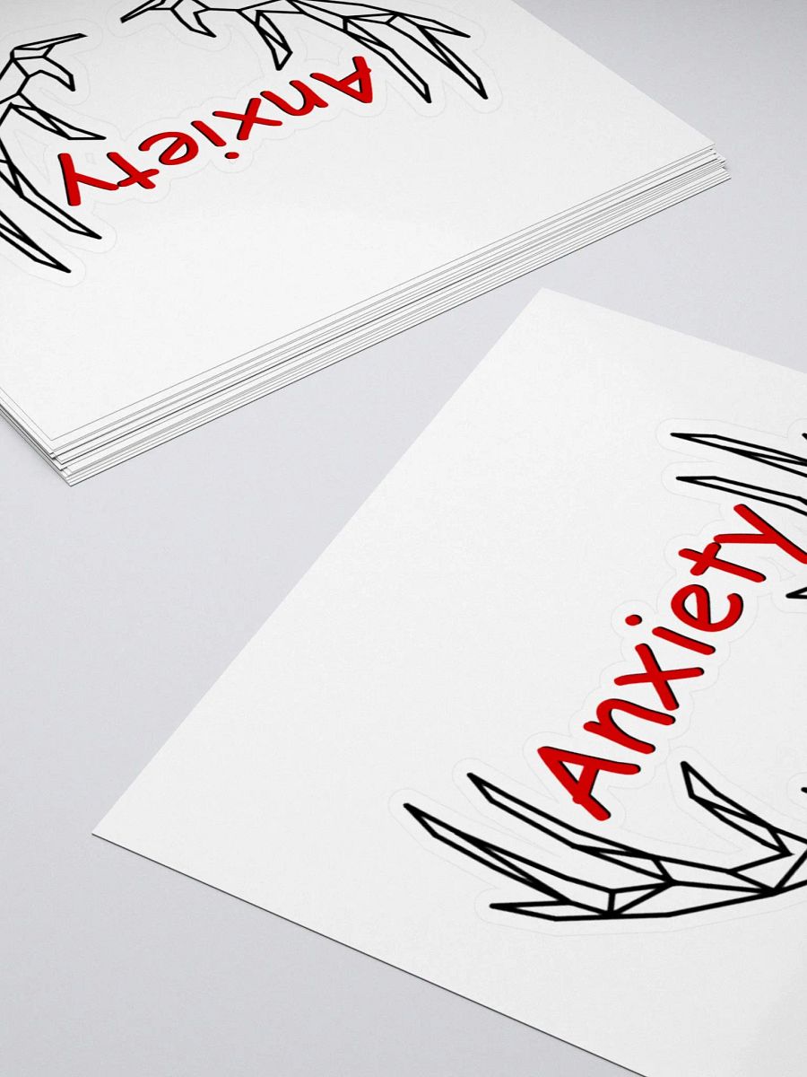 Anxiety sticker - Black & Red product image (4)