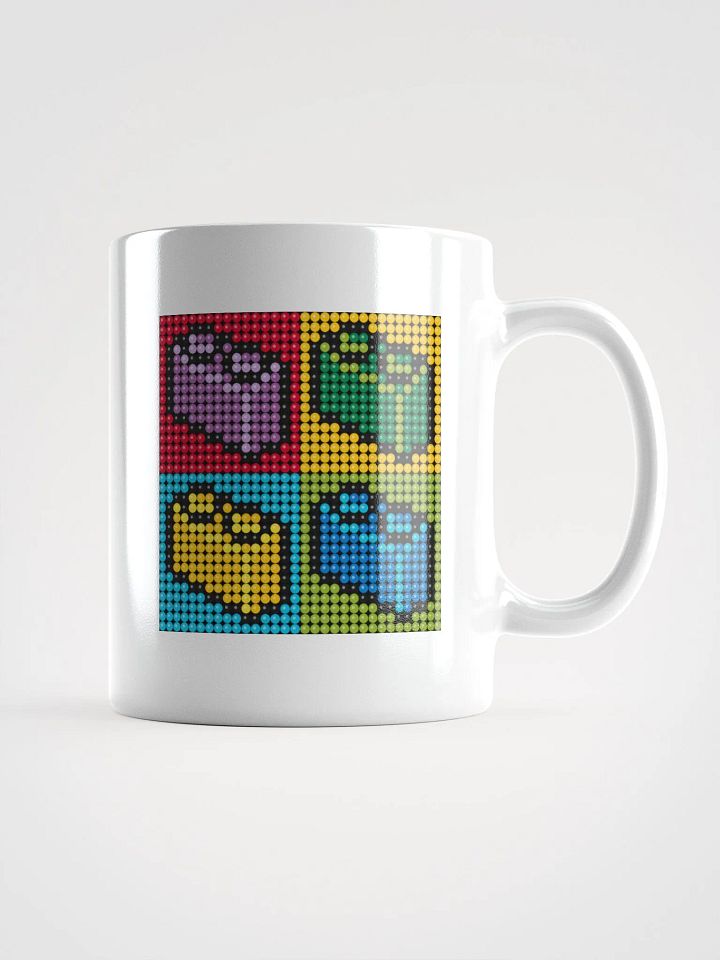 Brick Pixel Art White Glossy Mug product image (2)