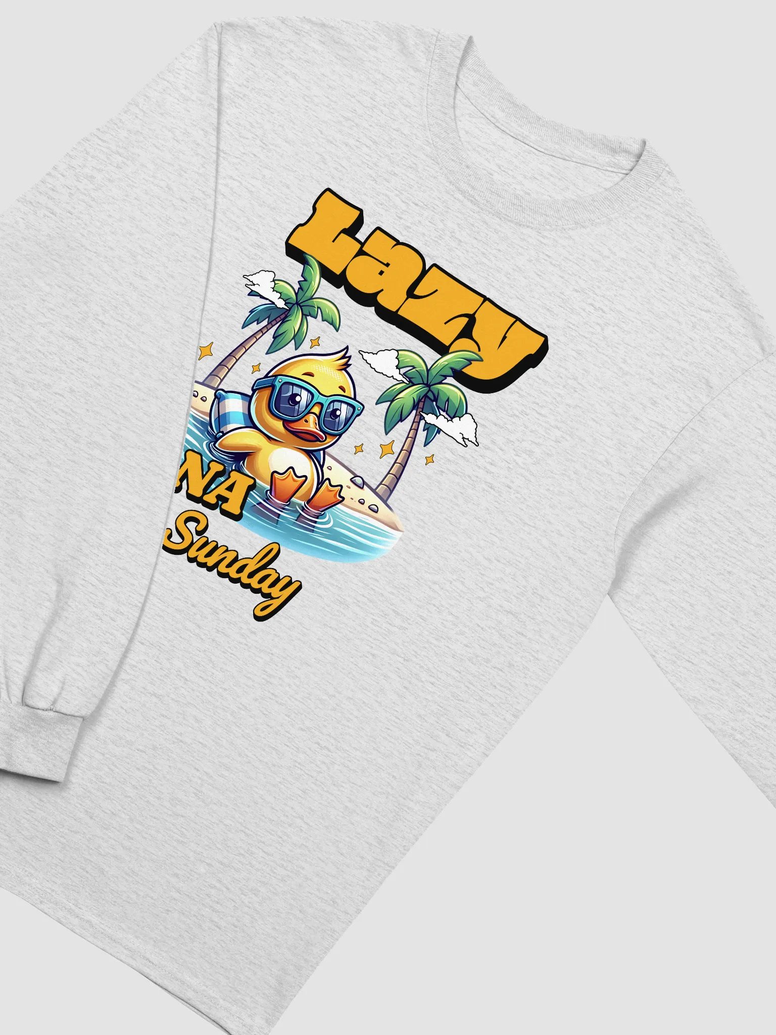 Lazy Nana Sunday Relaxing Duck Long Sleeve Tee product image (14)