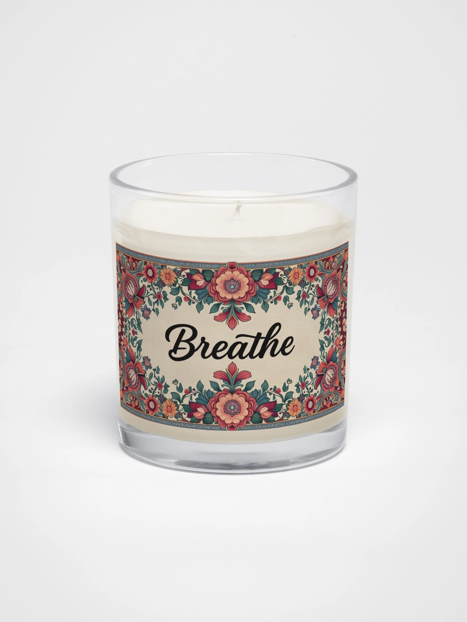 Breathe Floral Candle – Relaxation Botanical Aromatherapy Decor product image (1)