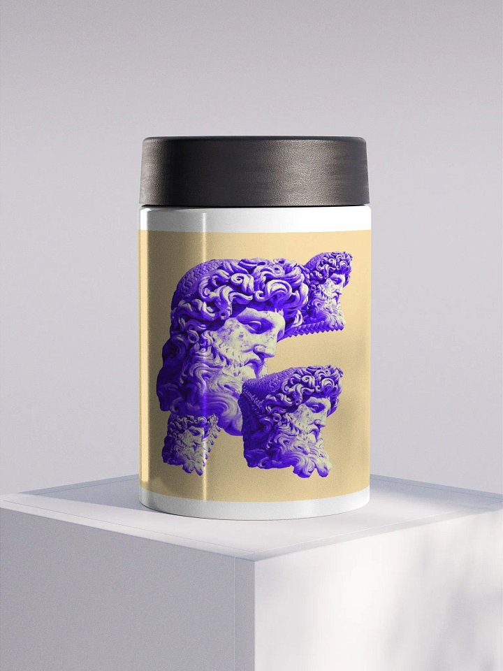 Zeus Glitch Stainless Steel Koozie product image (1)